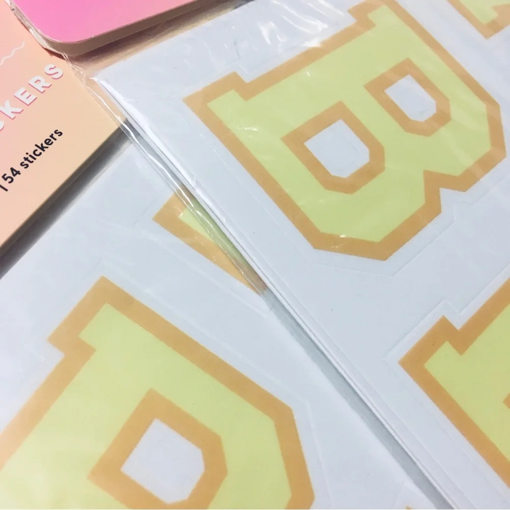 Stoney Clover Lane x Target Yellow Letter Vinyl Stickers - 3 Packs